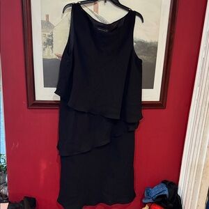 Jones New York Black Asymmetrical Dress